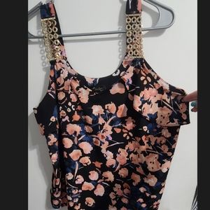 Floral sleeveless top